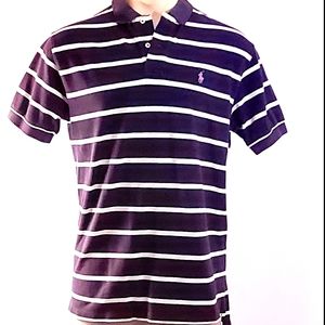Polo by Ralph Lauren SZ LG Navy&WhtStripe PnkPony